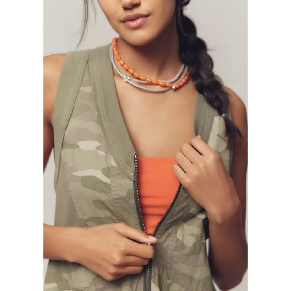 Daily Practice Trek Utility Mini Dress Camo Anthropologie Cotton XS - Picture 5 of 10